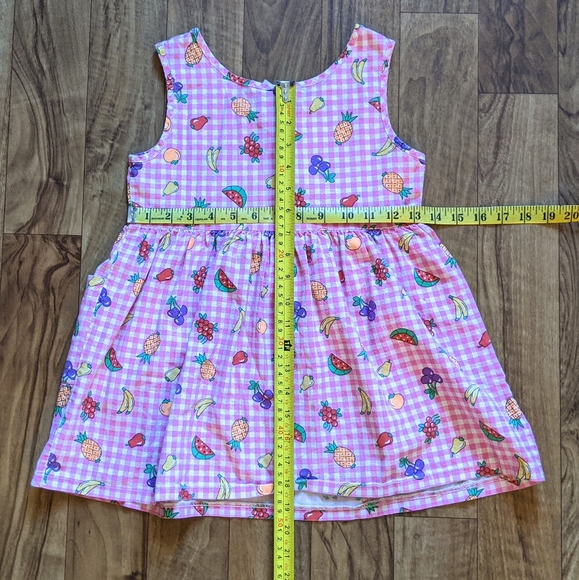 Vintage Pink Gingham and Fruit Dress Heartfelt - Picture 3 of 7
